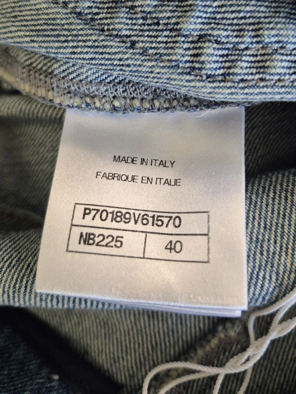 CHANEL Capri Pants Blue Denim Bermuda High Rise Size 40 = 8 NEW